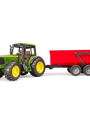 Модель bruder трактор john deere з причіпом 1:16 (02057)