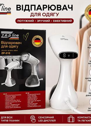 Ручной вертикальный отпариватель zepline zp-210 с сенсорным управлением для ухода за одеждой