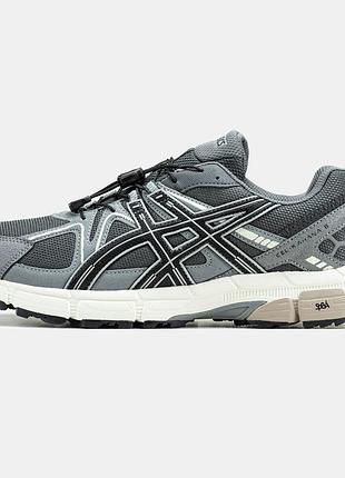 Чоловічі сірі кросівки asics gel kahana 8 grey white х асікс 41