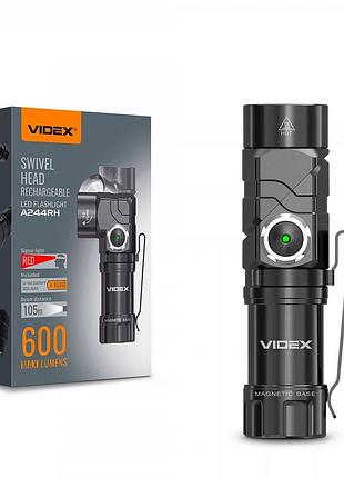 Портативный светодиодный фонарик videx vlf-a244rh 600lm 5000k