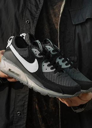 Мужские серые кроссовки nike air max terrascape 90 black white х эйр макс 40