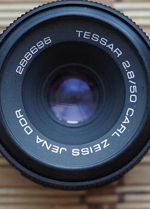 Об'єктив carl zeiss jena tessar 50 mm 2.8 м42