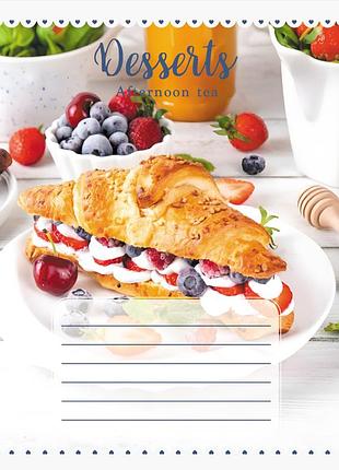 Зошит для школярів "десерт" 018-590546l-1 у лінію, 18 аркушів