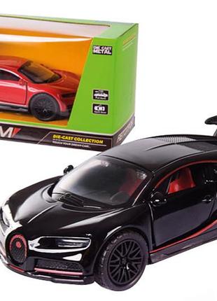 Машина металлическая 3696 "автопром",1:36,2 цвета, открываются двери, багажник, в коробке 15,2*6,2*7