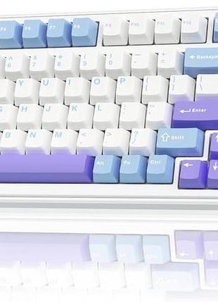 Беспроводная механическая клавиатура aula f99, 99 клавиш, rgb-градиент, bluetooth 5.0, 2,4 ггц и usb, программируемая, 8000 мач