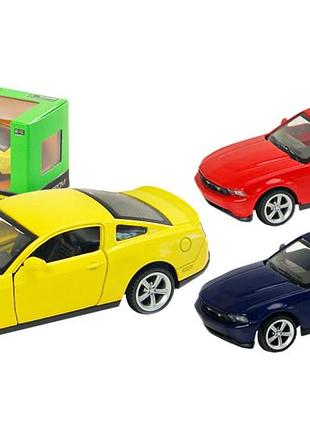 Машина металева 4301"автопром",1:43 ford mustang gt, 2 кольори , відкриваються двері, в коробці 14.5*6.5*7 см