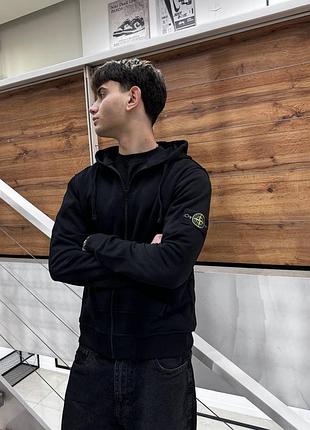 Зипка stone island, зп-худи stone island, худи на молнии stone island, кофта на замке stone island, мужская зепка stone islan xl