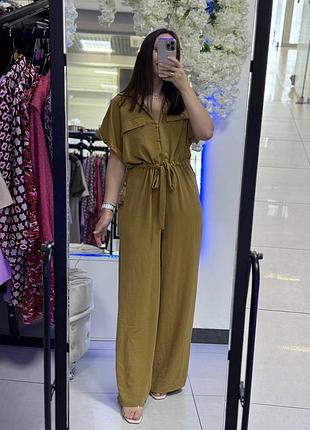 Легкий натуральний комбінезон zara