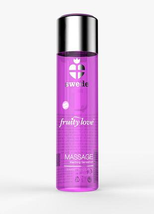 Массажное масло - swede fruity love sweet raspberry rhubarb, 60 мл sexstyle