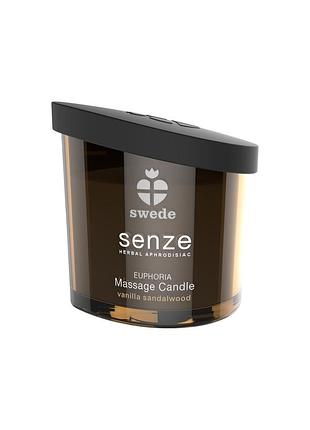 Массажная свеча - swede senze euphoria vanilla sandalwood, 50 мл sexstyle
