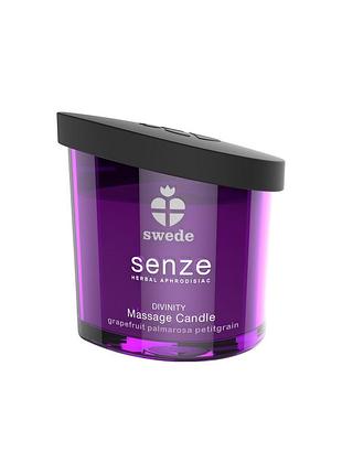 Массажная свеча - swede senze divinity grapefruit palmarosa petitgrain, 50 мл sexstyle