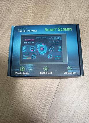 Мини-дисплей пк 3.5" ips smart screen (usb type-c) - монитор системных ресурсов (cpu, gpu, ram, ssd)