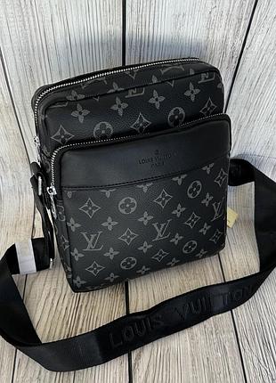 Чоловіча сумка louis vuitton, барсетка через плече луї віттон