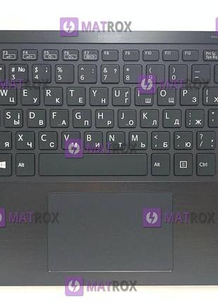 Оригінальна клавіатура для ноутбука sony vaio svf13, vaio svf14 series, black, підсвічування, передня панель