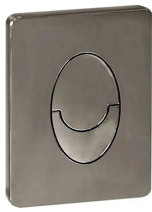 Панель смыва пластиковая, кнопка закругленная kt-0606-02 стальной, чехия