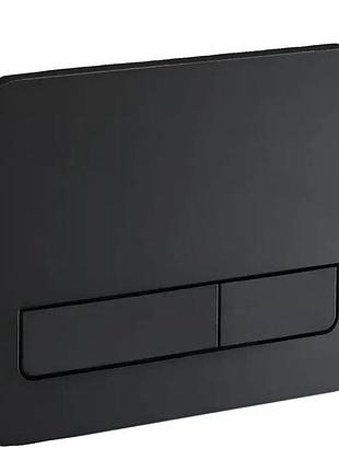 Панель смыва пластиковая kt-0609-05 линейная кнопка (цвет чёрный мат), чехия
