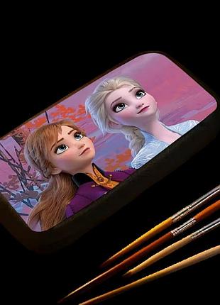 Детский нейлоновый школьный пенал анна и эльза холодное сердце фрозен frozen