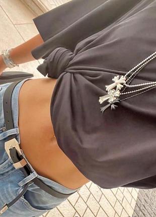 Хрестик chrome hearts, підвіска chrome hearts, силіконовий хрестик
