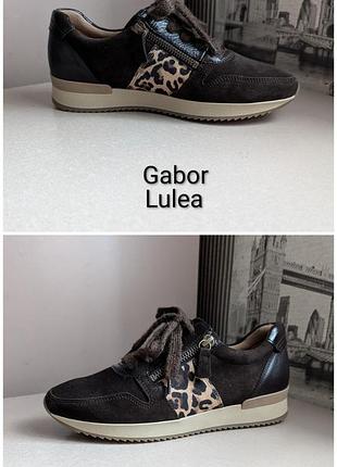 Кроссовки сникерсы gabor lea (3 1/3/ наш 36,5-37) женские с нат. замши/велюра и кожи