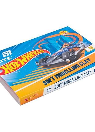 Пластилін восковий kite 12 кольорів, 240 г hot wheels hw25-1086-1