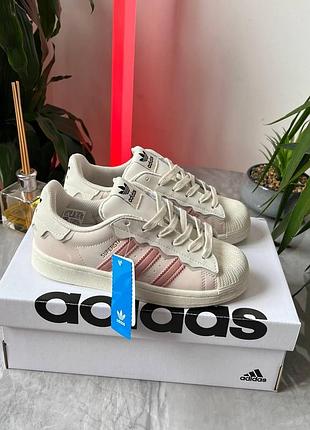 Женские кроссовки адидас суперстар adidas superstar cappucino pink 37 38