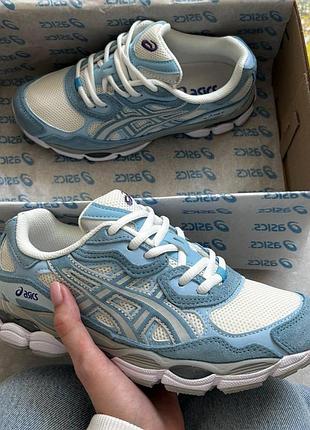 Женские кроссовки асикс гел нус asics gel-nyc cream arctic sky 36 41