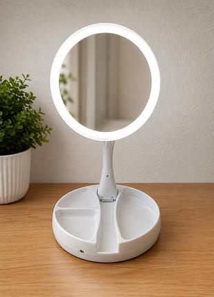 Дзеркало для макіяжу my fold-away mirror з led-підсвіткою
