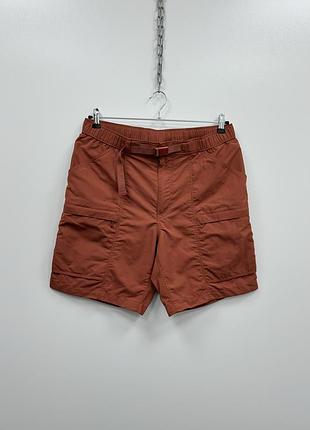 Карго шорти uniqlo geared 8” cargo shorts dark orange