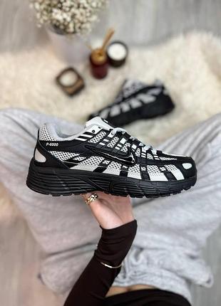 Мужские кроссовки nike p-6000 найк черные и серые легкие и удобные для спорта