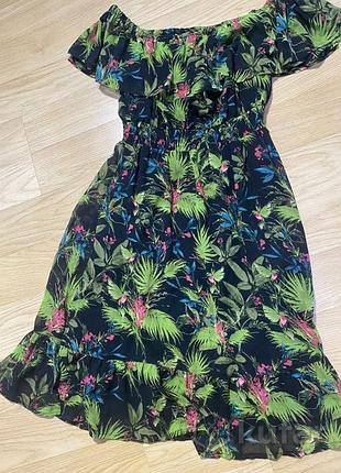 ✅платье сарафан👗с воланами шифон peacocks