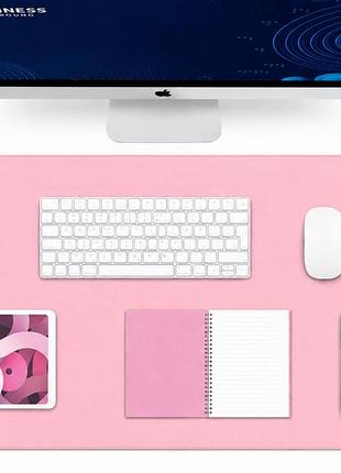 Ігрова поверхня desk mat ultra slim 900x400x1.8 мм baby pink/baby blue