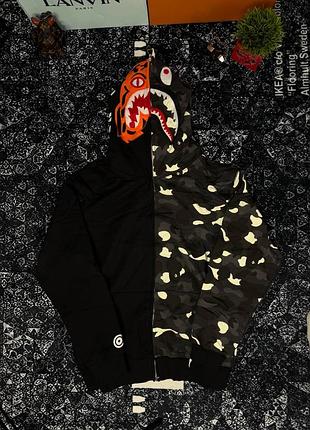 Зіп худі bape tiger shark