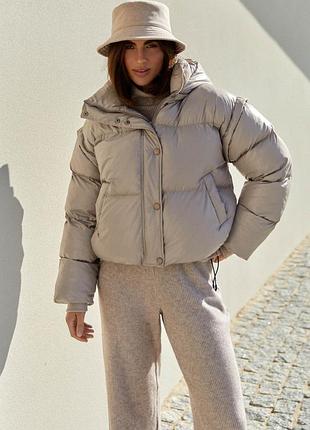 Бежевая куртка-жилет xxl-3xl