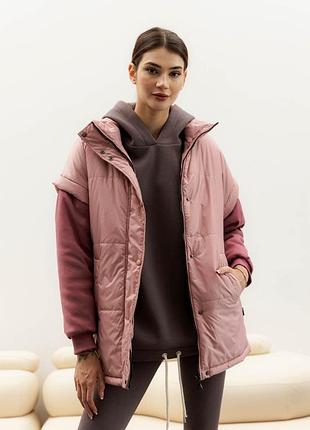 Рожева куртка-жилет xxl-3xl