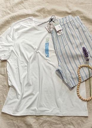 Мужская пижама домашний костюм primark l