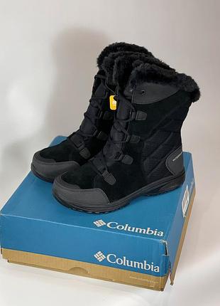 Жіночі зимові шкіряні чоботи черевики columbia 37.5 розмір оригінал