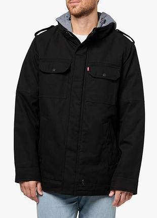 Мужская котоновая милитари куртка levi's 3xl оригинал