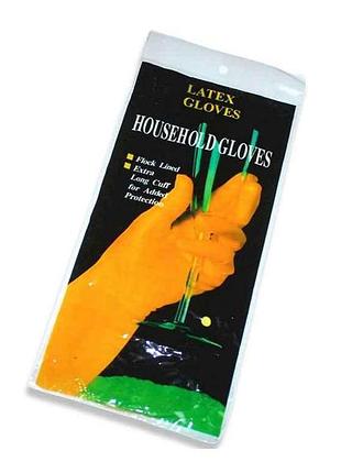 Перчатки резиновые s 1пара household glove (цвет в ассортим) nob-085 тм prc