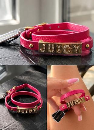 Кожаный браслет juice couture