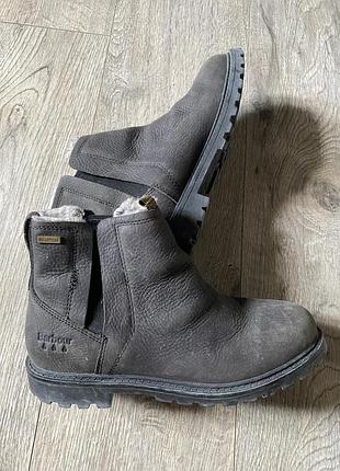 Шкіряні водонепроникні черевики челсі barbour 38 розмір