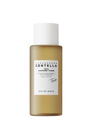 Зволожуючий тонер з центелою та гіалуроновою кислотою skin1004 madagascar centella teca soothing toner, 210 мл