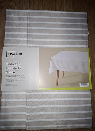 Нова скатертина прямокутна 130×160 livarno home, бежева