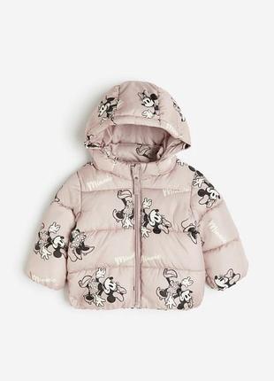 Пухова куртка h&m на дівчинку 98