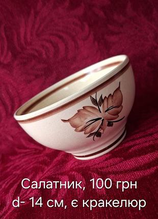 Салатник зісп. кераміка.