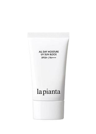 Зволожуючий сонцезахисний крем la pianta all day moisture uv sun block, 50 мл