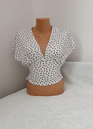 Шикарная легкая блуза zara, размер s/m.