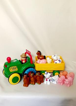 Фігукри для трактора, ігровий набір kiddieland трактор фермера