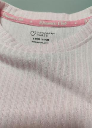 Пижама primark 5-6 лет 6