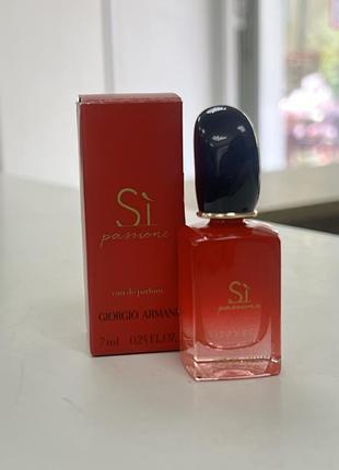 Жіноча парфумована вода giorgio armani sì passione 7ml