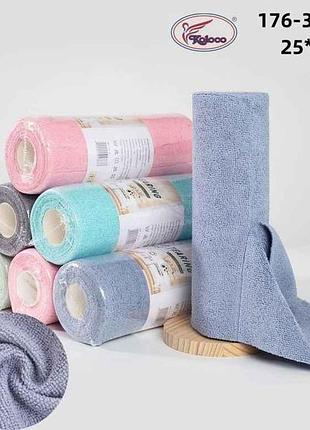 Рулон рушників 25*25 мікрофібра арт.176-3 тм колоко
